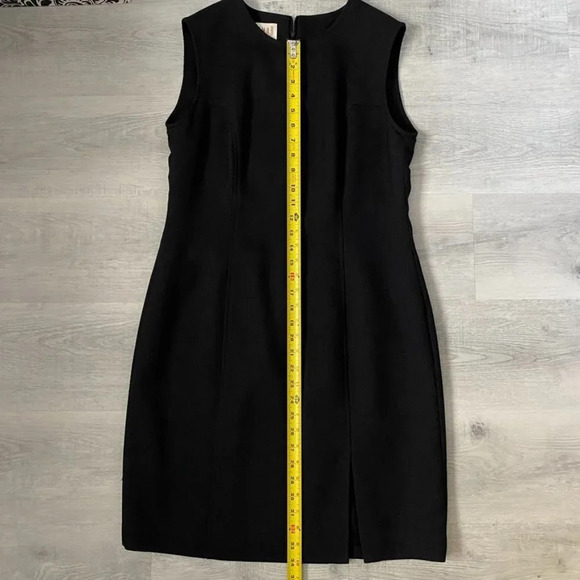 Vintage Jeremy Scott Braemar Dark Grey Dress Size 12 Tight Weave Lined 🇨🇦 - Picture 5 of 17